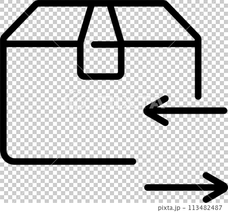 Parcel icon for return or exchange 113482487