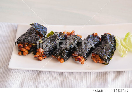 納豆だけの海苔巻き 113483737