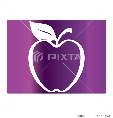 Gradient color apple background Gradient color apple background 113484598