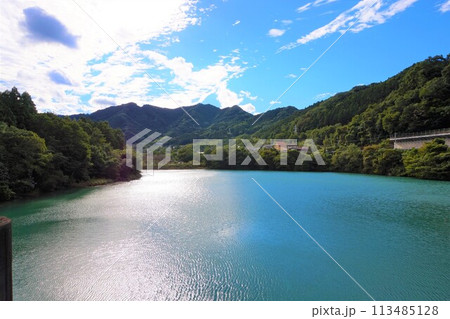 神水ダム　鬼石ダム　群馬県　藤岡市　利根川水系　神流川　神水湖 113485128