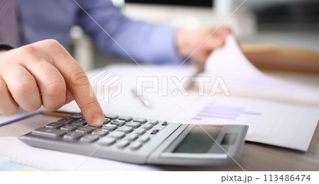 Secretary Calculate Finance Budget Tax Expenses 113486474