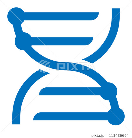DNAのアイコン 青 DNAのアイコン 青 113486694
