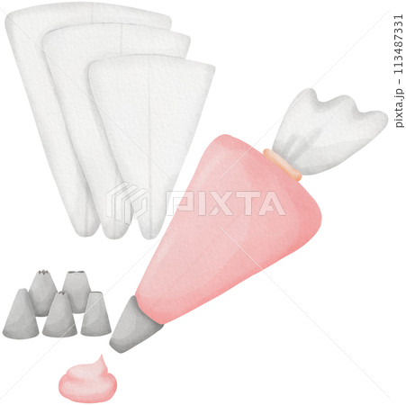 Icing Bags and Piping Tips Cake Decorating Supplies Icing Bags and Piping Tips Cake Decorating Supplies 113487331
