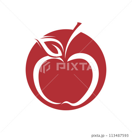 Apple vector illustration design 113487593