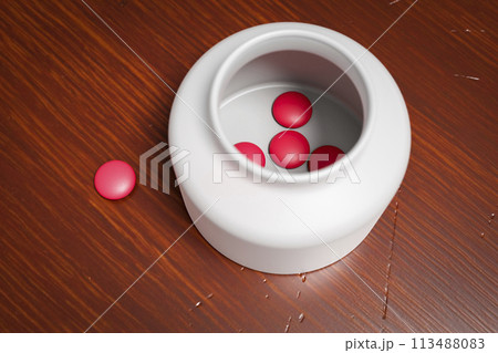 Remains of pills 113488083
