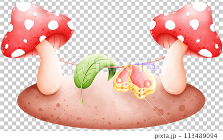 Red mushroom drying rack Red mushroom drying rack 113489094