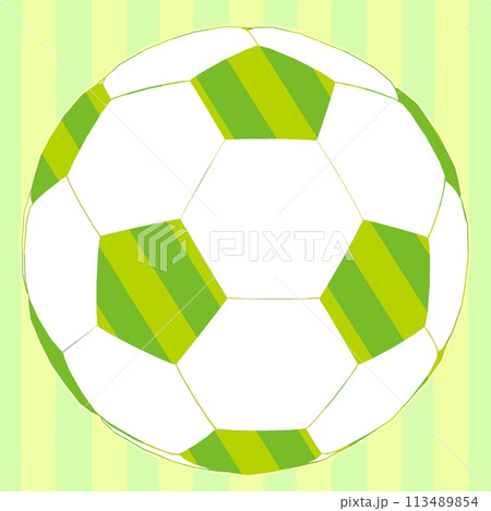 カラフルなサッカーボール　フレーム 113489854