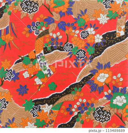 和紙 京染 千代紙 和紙 京染 千代紙 113489889