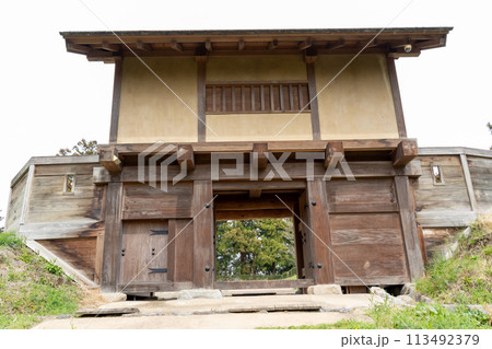 箕輪城　郭馬出西虎口門 113492379