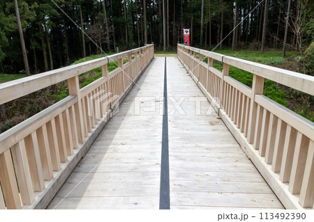 箕輪城　本丸と蔵屋敷をつなぐ木橋 113492390