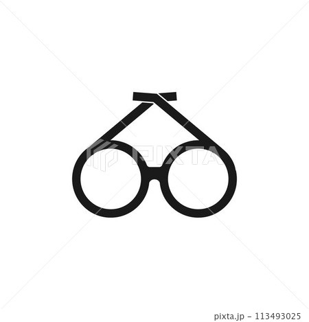 glasses logo 113493025