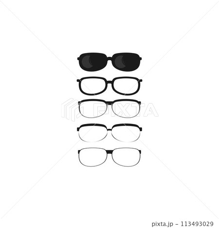 glasses logo glasses logo 113493029
