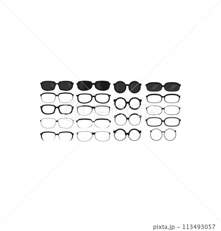 glasses logo glasses logo 113493057