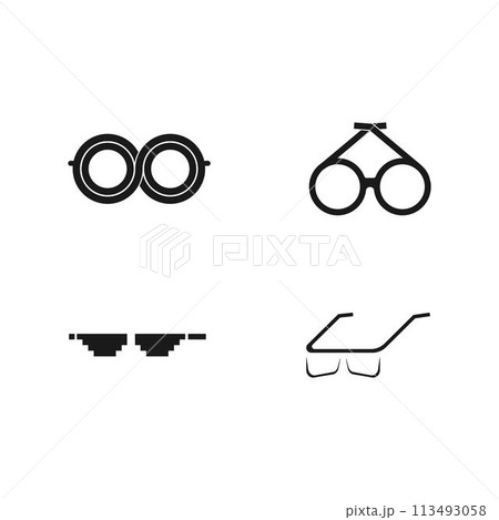 glasses logo 113493058