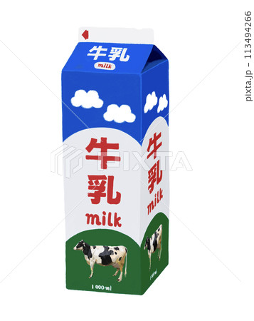 牛乳パック 牛乳パック 113494266
