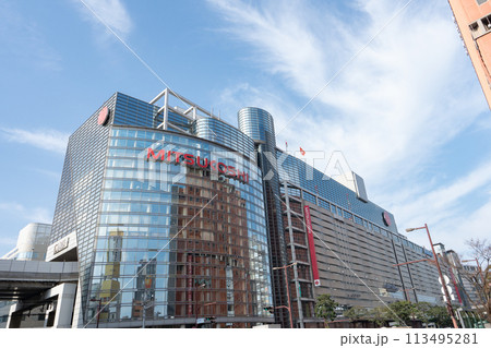 渡辺通り4丁目交差点付近の風景<福岡県福岡市/2023年12月> 渡辺通り4丁目交差点付近の風景<福岡県福岡市/2023年12月> 113495281