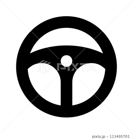 車のハンドル 113495701