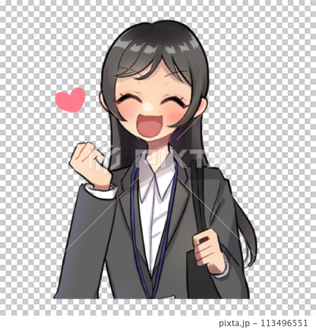 身穿西裝、笑容燦爛的社會女性成員 身穿西裝、笑容燦爛的社會女性成員 113496551