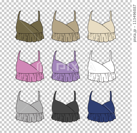 Bustier illustration set 113496887
