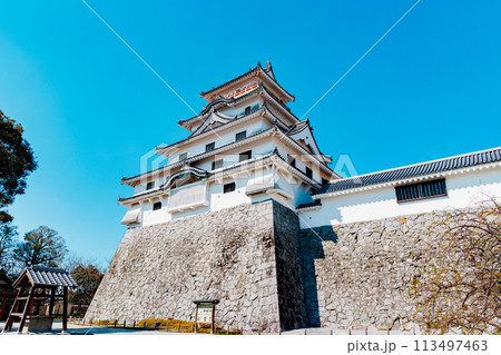 青空に映える唐津城 113497463