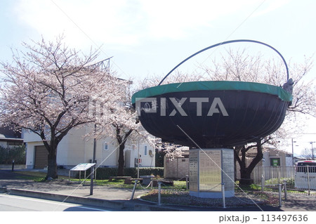 山形名物「日本一の芋煮会」用鍋のモニュメント 山形名物「日本一の芋煮会」用鍋のモニュメント 113497636