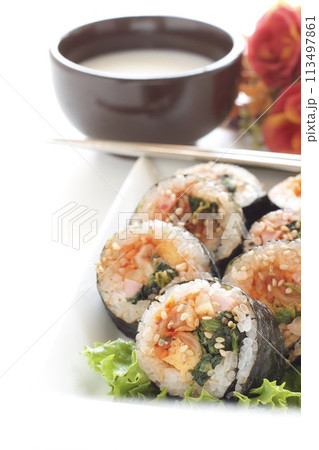 キンパとマッコリ 113497861