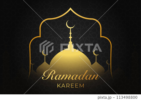 Vector Ramadan, Eid al-Fitr, Islamic background template 113498800