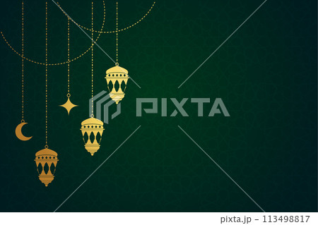 Vector Ramadan, Eid al-Fitr, Islamic background template Vector Ramadan, Eid al-Fitr, Islamic background template 113498817