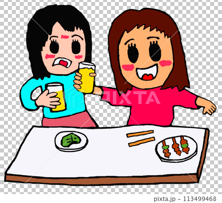 一個女人在酒吧度過了一個女孩之夜 一個女人在酒吧度過了一個女孩之夜 113499468