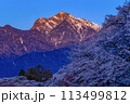 桜と甲斐駒ヶ岳 113499812