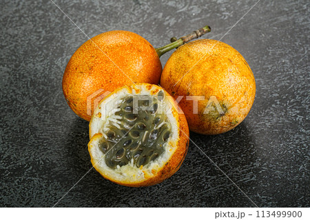 Yellow tropical passion fruit - Granadilla Yellow tropical passion fruit - Granadilla 113499900
