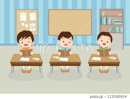students and teacher in classroom students and teacher in classroom 113500924