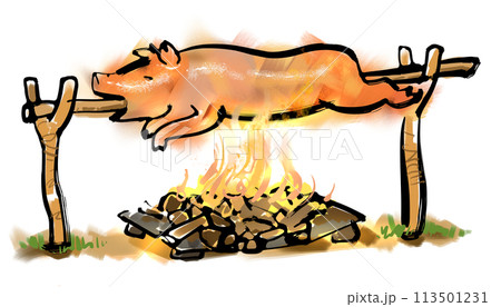 豚の丸焼き-レチョン 113501231