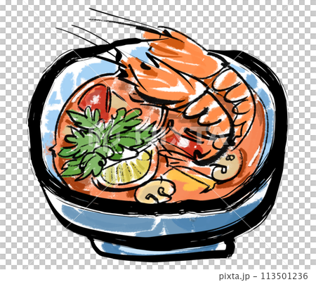 Tom Yum Goong - Thai soup dish 113501236