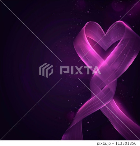 World cancer day ribbon vector illustration. 113501856