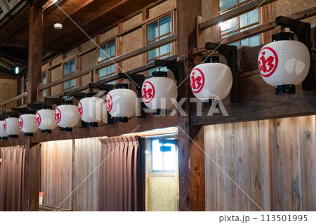 兵庫県豊岡市出石町の重要有形文化財・永楽館の二階席 兵庫県豊岡市出石町の重要有形文化財・永楽館の二階席 113501995