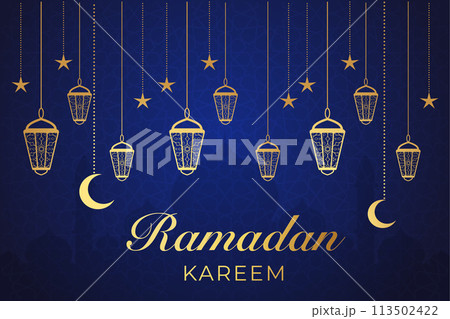 Vector Ramadan, Eid al-Fitr, Islamic background template 113502422