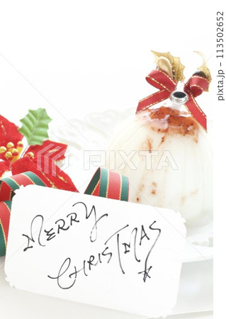 クリスマスデザートのババロア クリスマスデザートのババロア 113502652