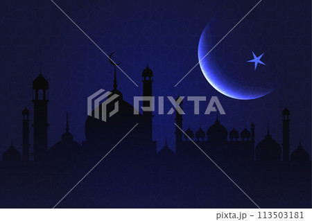 Vector Ramadan, Eid al-Fitr, Islamic background template 113503181