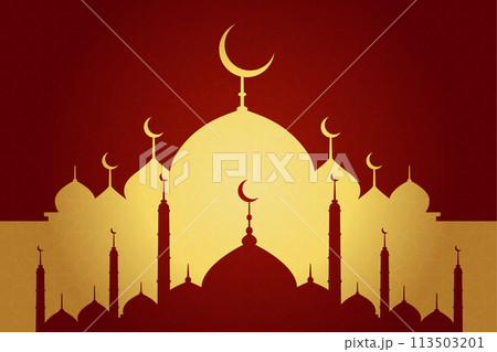 Vector Ramadan, Eid al-Fitr, Islamic background template Vector Ramadan, Eid al-Fitr, Islamic background template 113503201