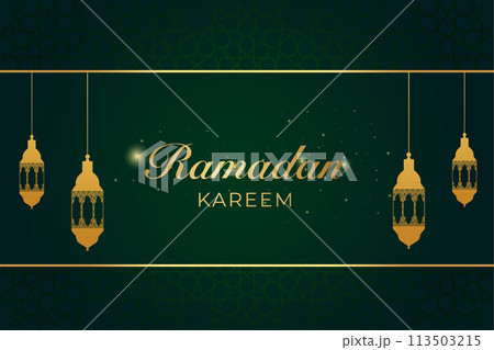 Vector Ramadan, Eid al-Fitr, Islamic background template Vector Ramadan, Eid al-Fitr, Islamic background template 113503215