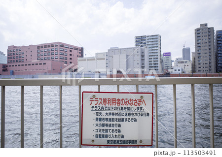 隅田川付近の風景 隅田川付近の風景 113503491