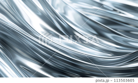 波と流れをイメージした抽象的な背景素材 113503605