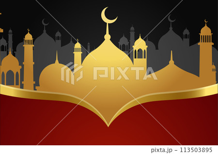 Vector Ramadan, Eid al-Fitr, Islamic background template Vector Ramadan, Eid al-Fitr, Islamic background template 113503895