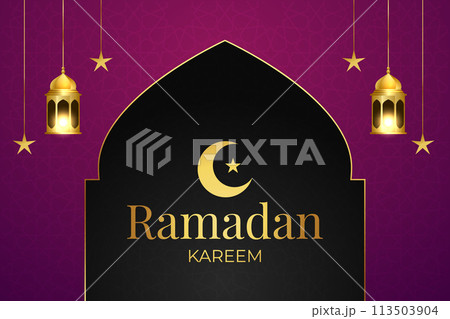 Vector Ramadan, Eid al-Fitr, Islamic background template Vector Ramadan, Eid al-Fitr, Islamic background template 113503904
