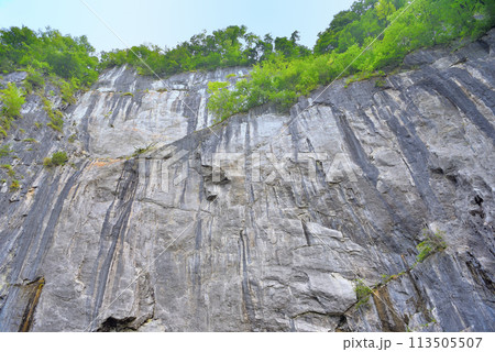 東北・猊鼻渓・舟下り・終点の必見スポット、圧巻の大きさと高さの大猊鼻岩・岩手県一関市(2) 113505507