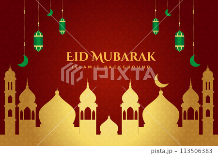 Vector Ramadan, Eid al-Fitr, Islamic background template 113506383