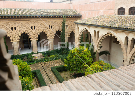 Interiors of medieval Aljaferia Palace, Zaragoza, Spain Interiors of medieval Aljaferia Palace, Zaragoza, Spain 113507005