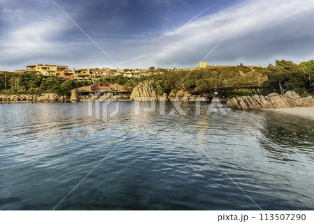 Harbor of Porto Cervo, heart of Costa Smeralda, Sardinia, Italy 113507290