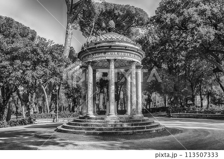 Diana Temple, classical monument located inside Villa Borghese, Rome, Italy Diana Temple, classical monument located inside Villa Borghese, Rome, Italy 113507333